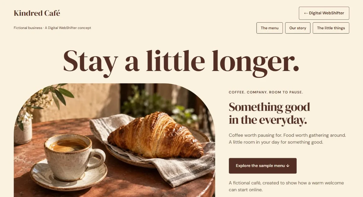 Actual Kindred concept website by Digital WebShifter